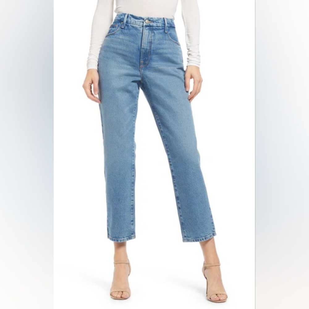 Good American Good Vintage Straight Leg Jeans Women's 30 Preppy